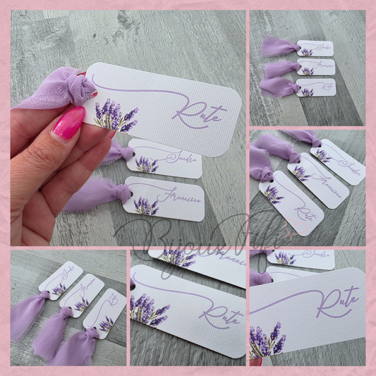 Marcador Individual Chiffon "Lavanda"
