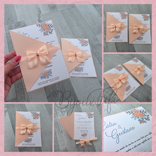 Convite Wedding Capa "Ice so Blue"