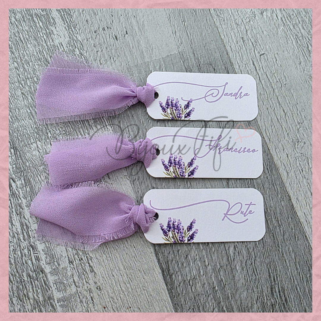 Marcador Individual Chiffon "Lavanda"