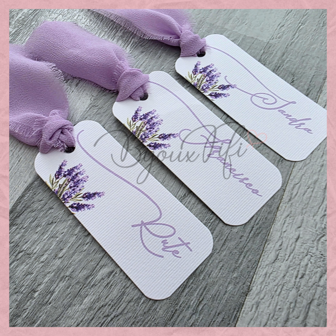 Marcador Individual Chiffon "Lavanda"