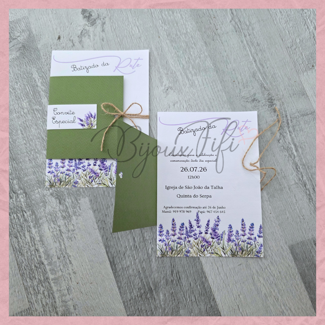 Convite "Lavanda"