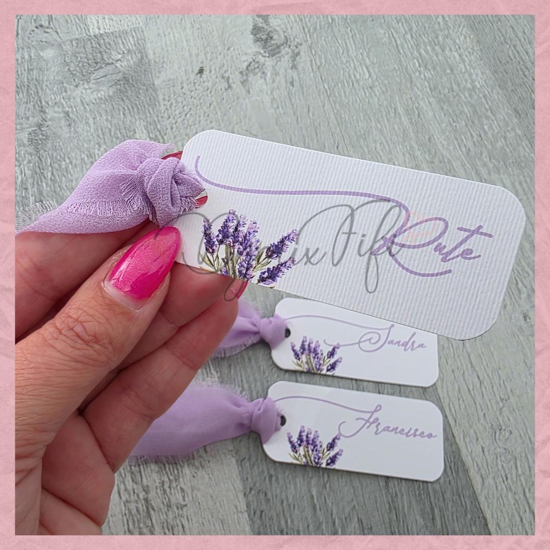 Marcador Individual Chiffon "Lavanda"