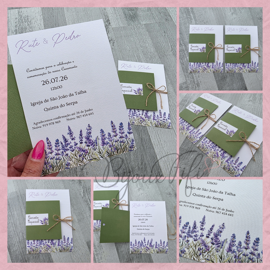 Convite Wedding "Lavanda"