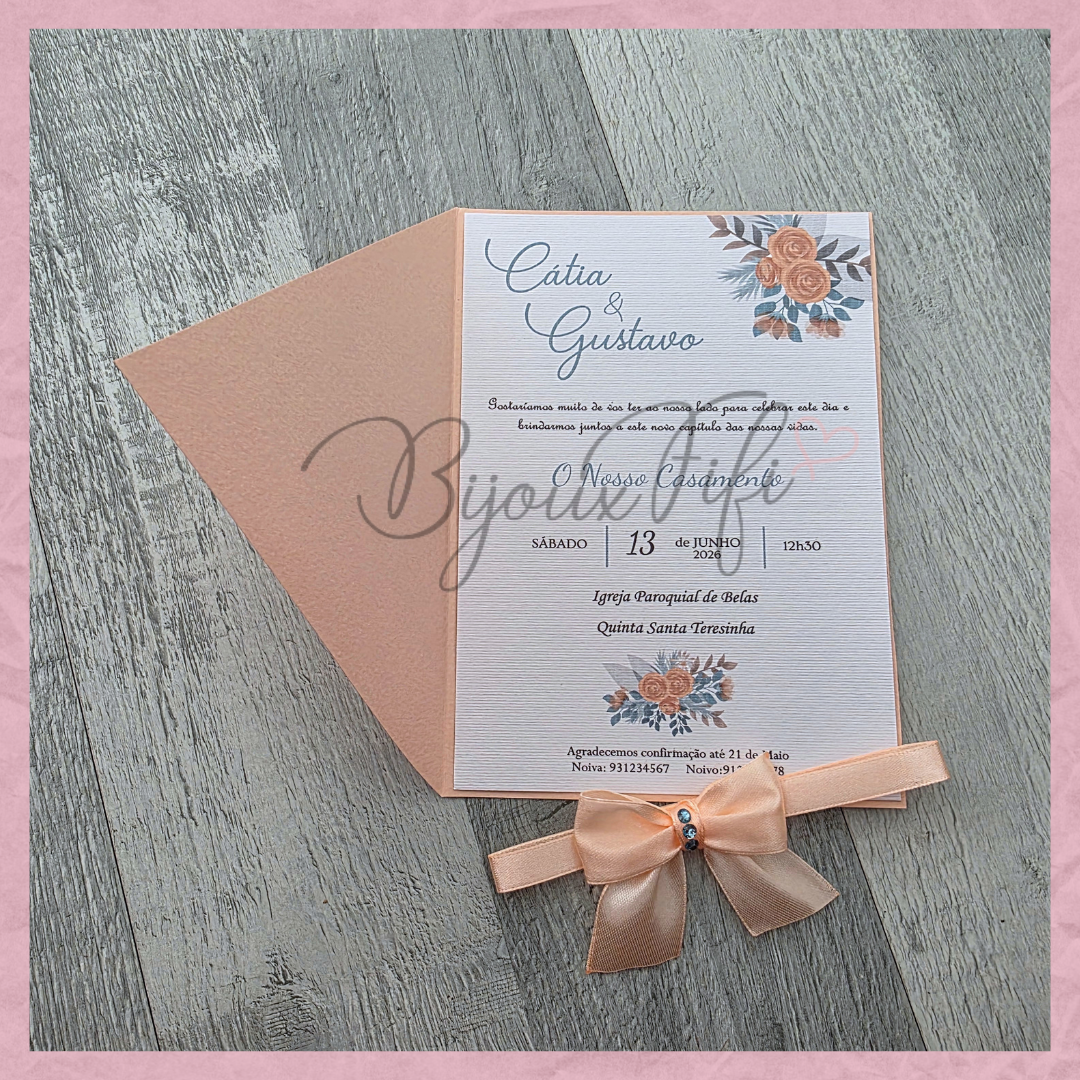 Convite Wedding Capa "Ice so Blue"