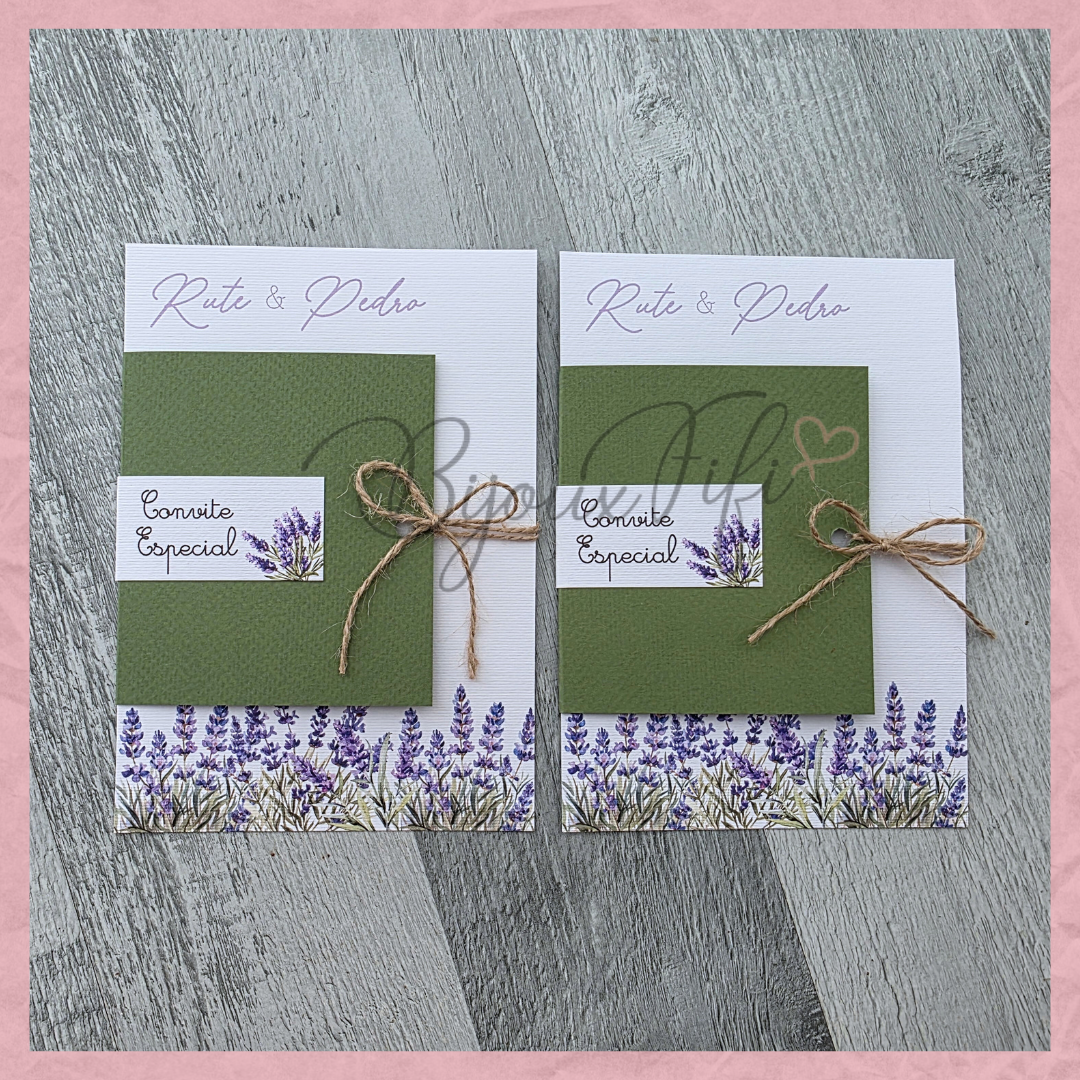 Convite Wedding "Lavanda"