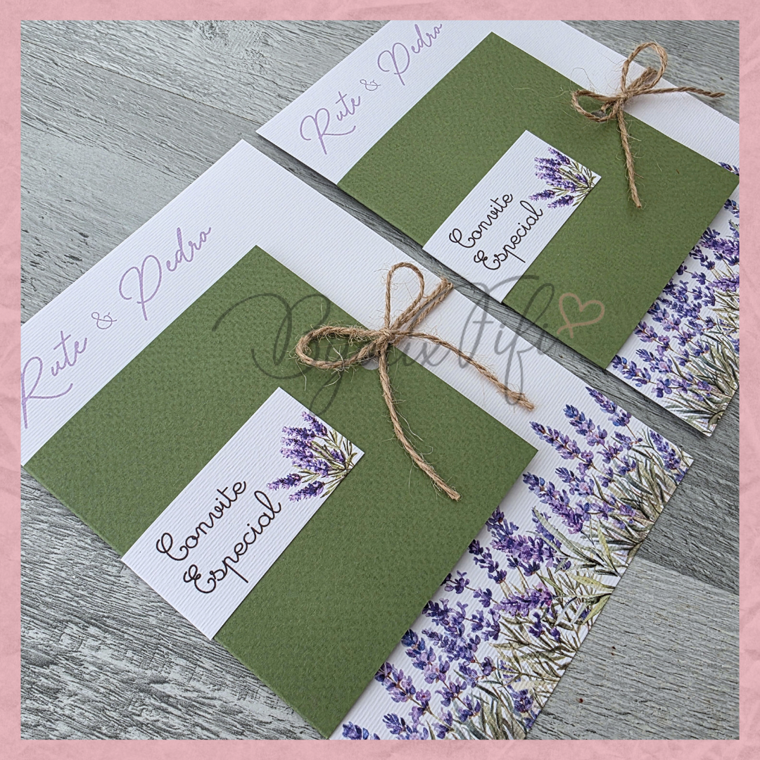 Convite Wedding "Lavanda"