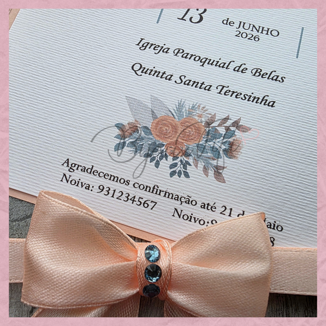 Convite Wedding Capa "Ice so Blue"
