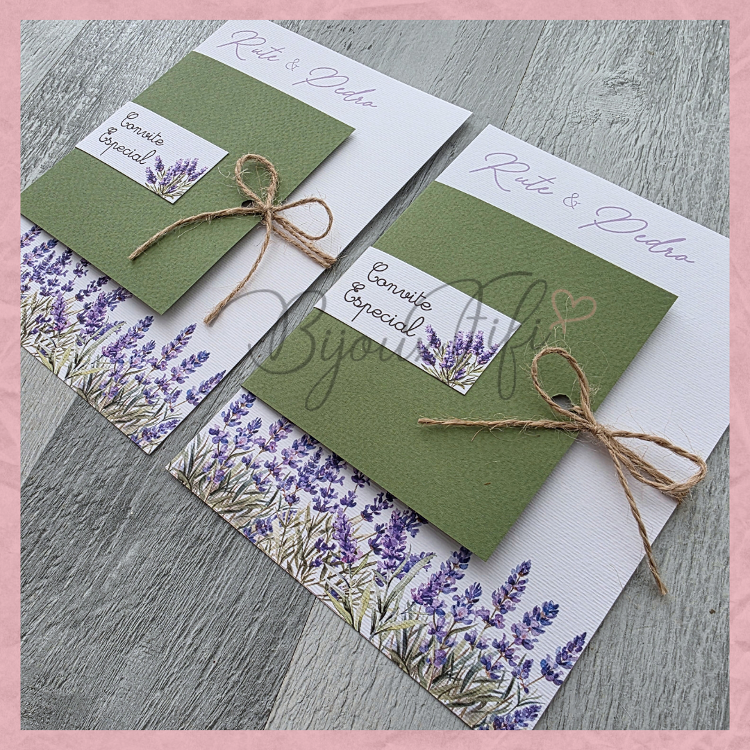 Convite Wedding "Lavanda"
