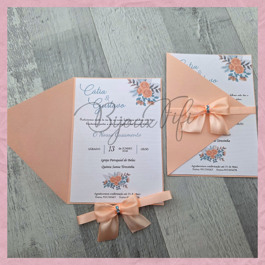 Convite Wedding Capa "Ice so Blue"