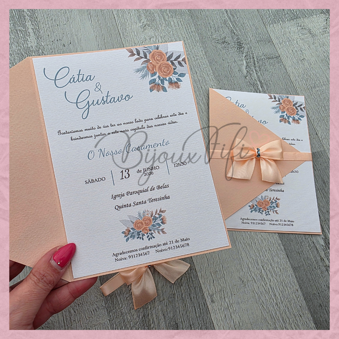 Convite Wedding Capa "Ice so Blue"