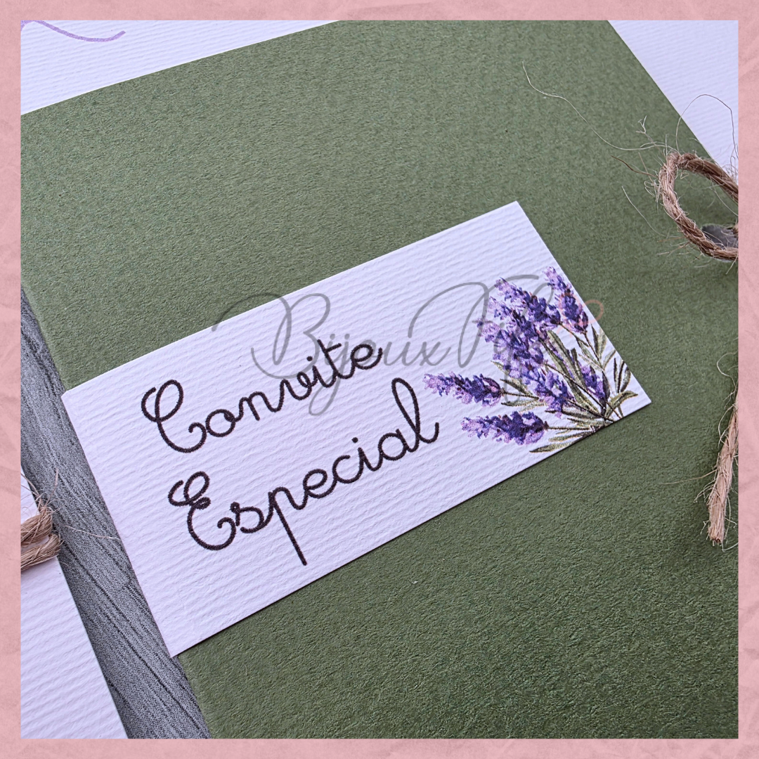 Convite Wedding "Lavanda"