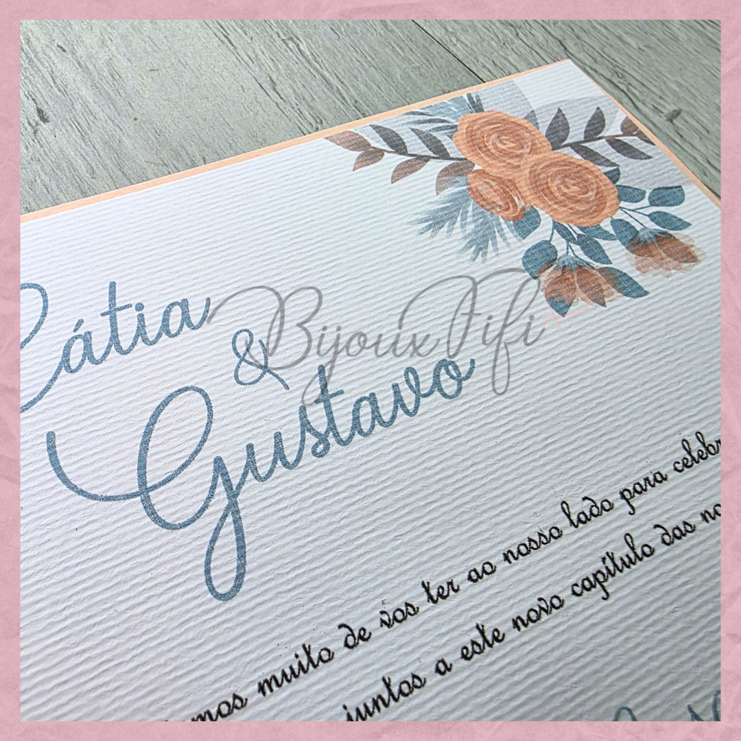 Convite Wedding Capa "Ice so Blue"