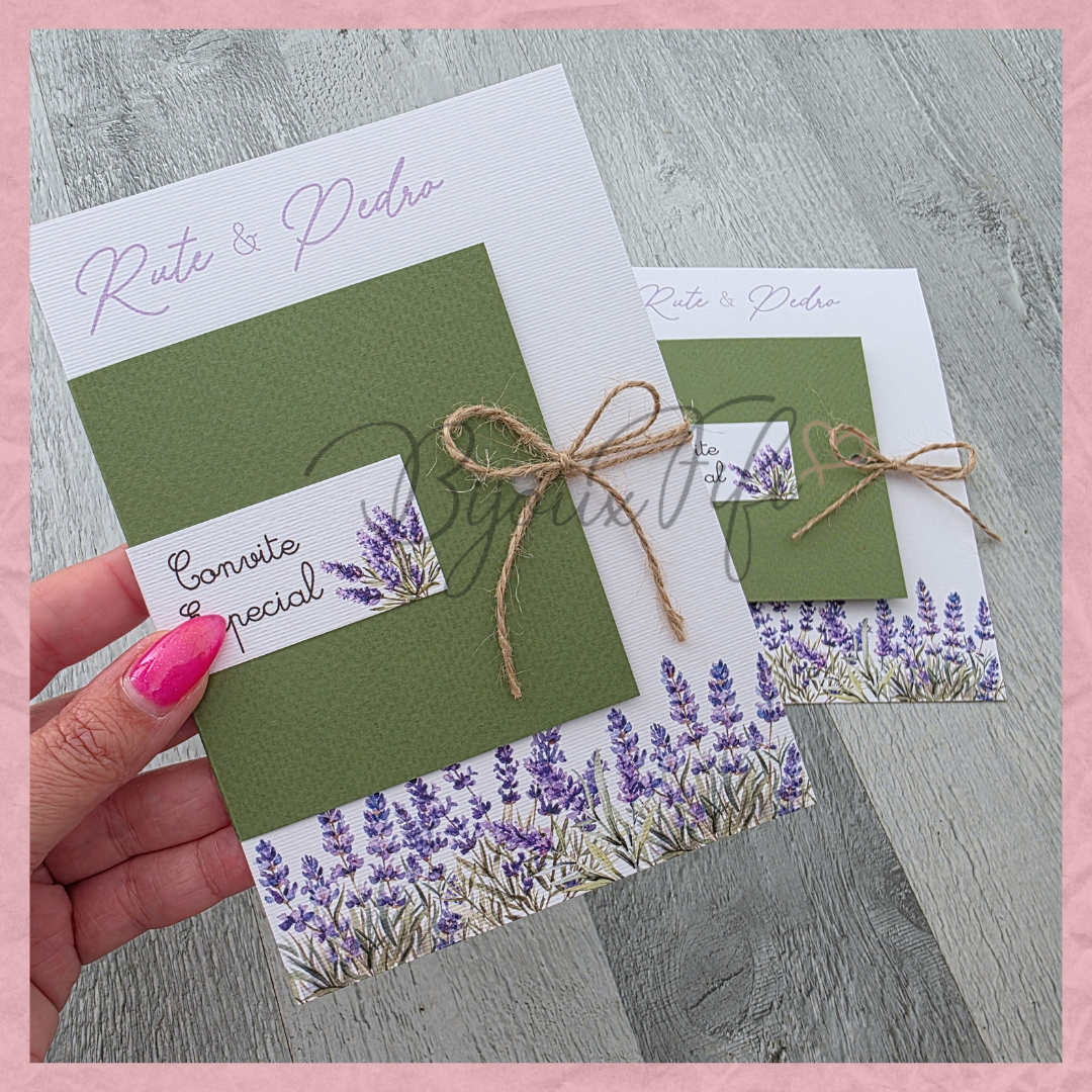 Convite Wedding "Lavanda"