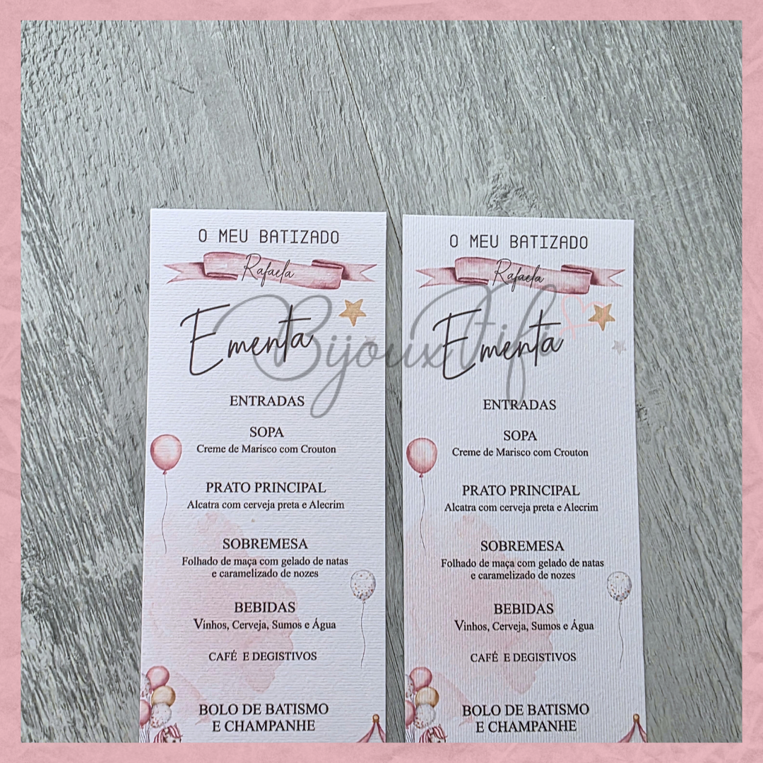 Ementa "Fun Park" Rose