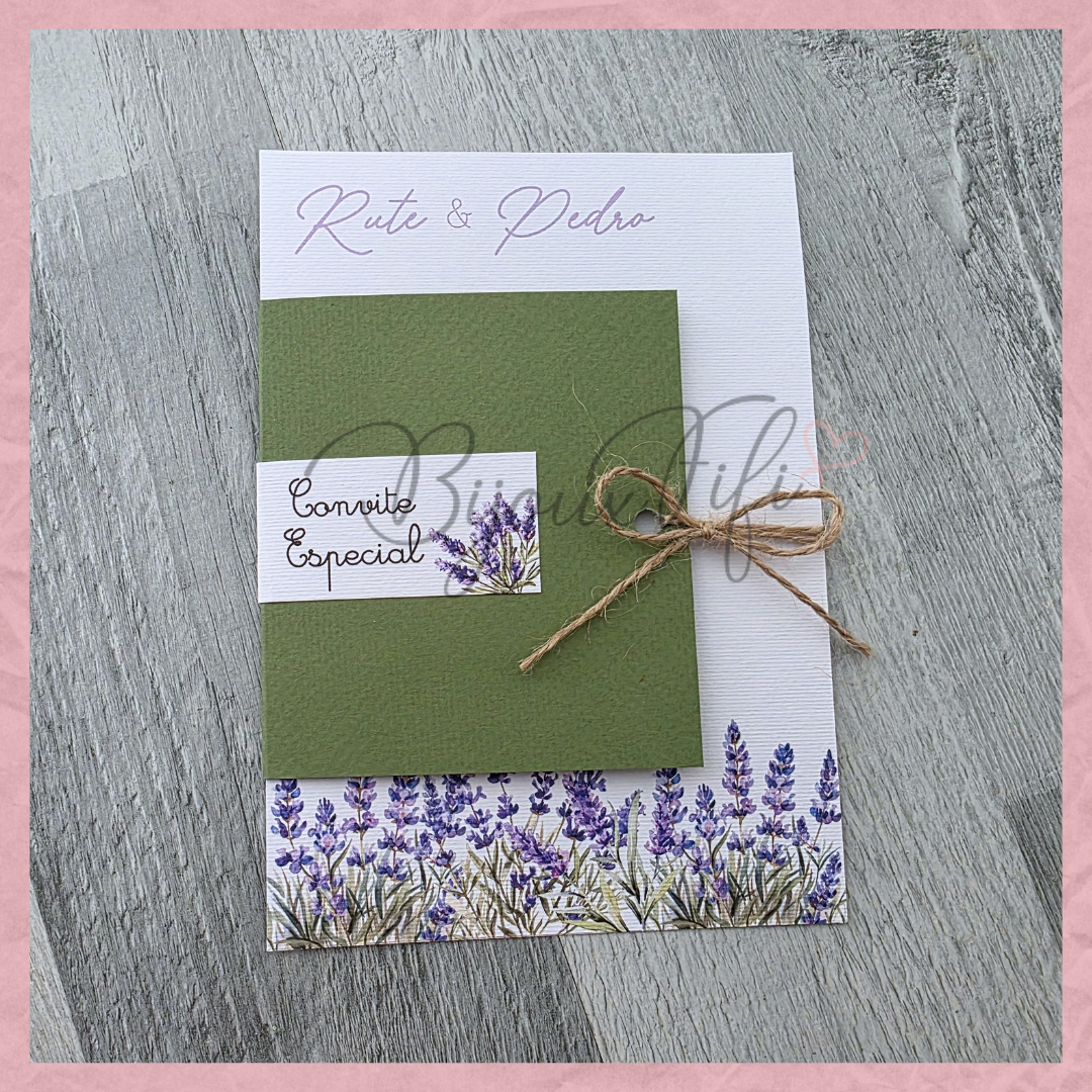 Convite Wedding "Lavanda"