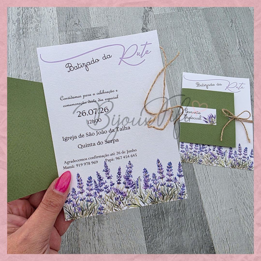 Convite "Lavanda"