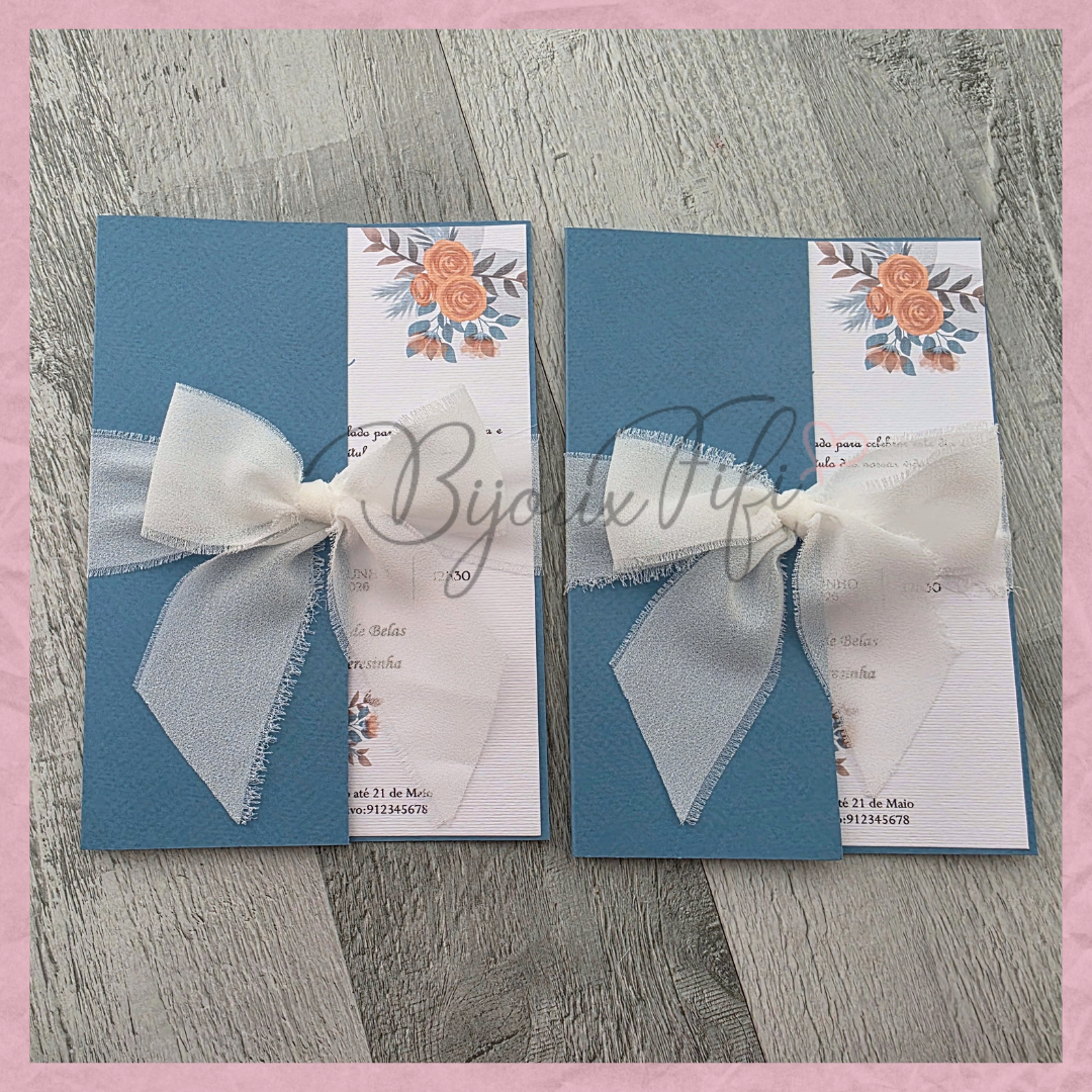 Convite Wedding Capa "Ice so Blue" V2