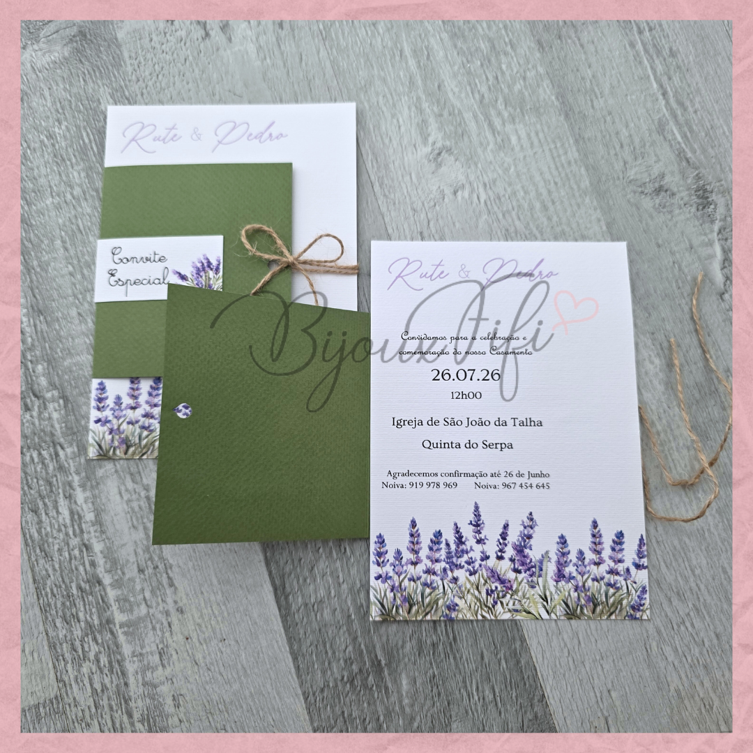 Convite Wedding "Lavanda"