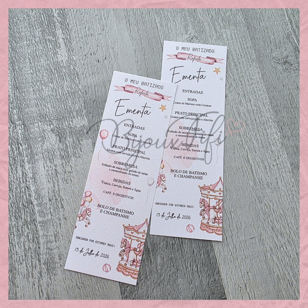 Ementa "Fun Park" Rose