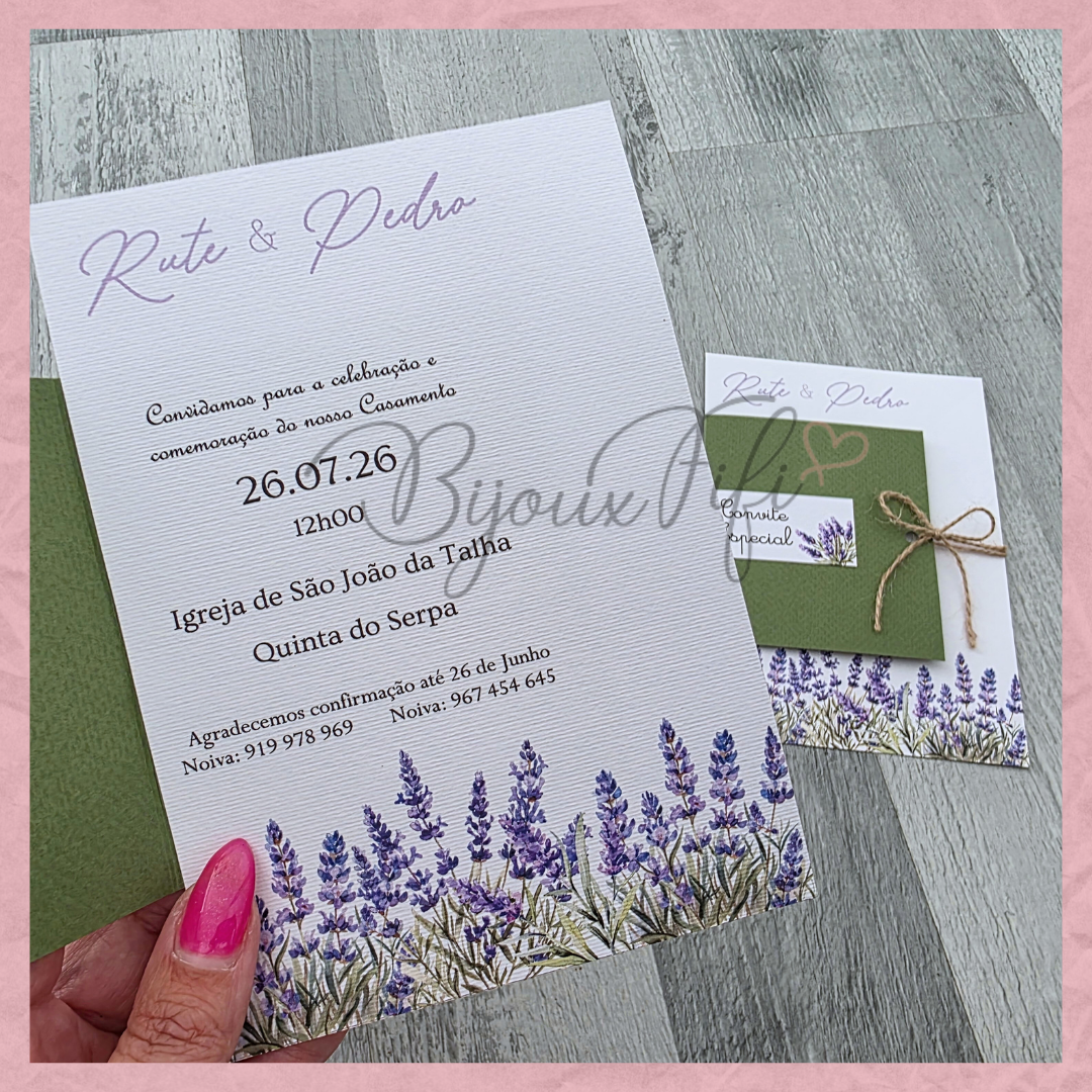 Convite Wedding "Lavanda"