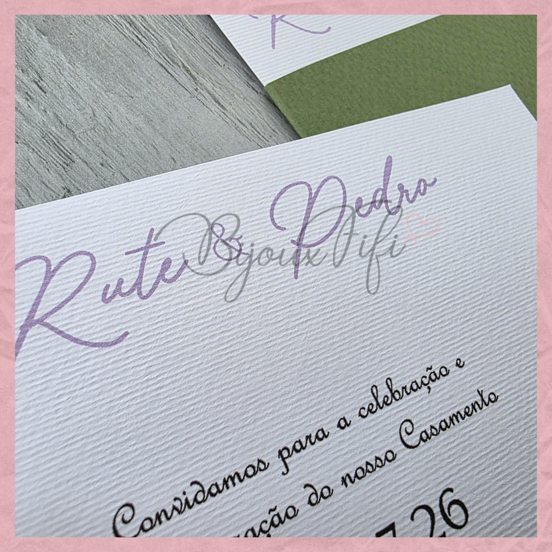 Convite Wedding "Lavanda"