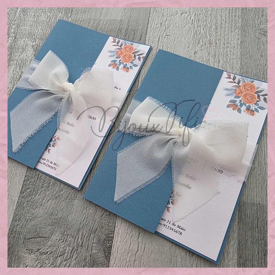 Convite Wedding Capa "Ice so Blue" V2