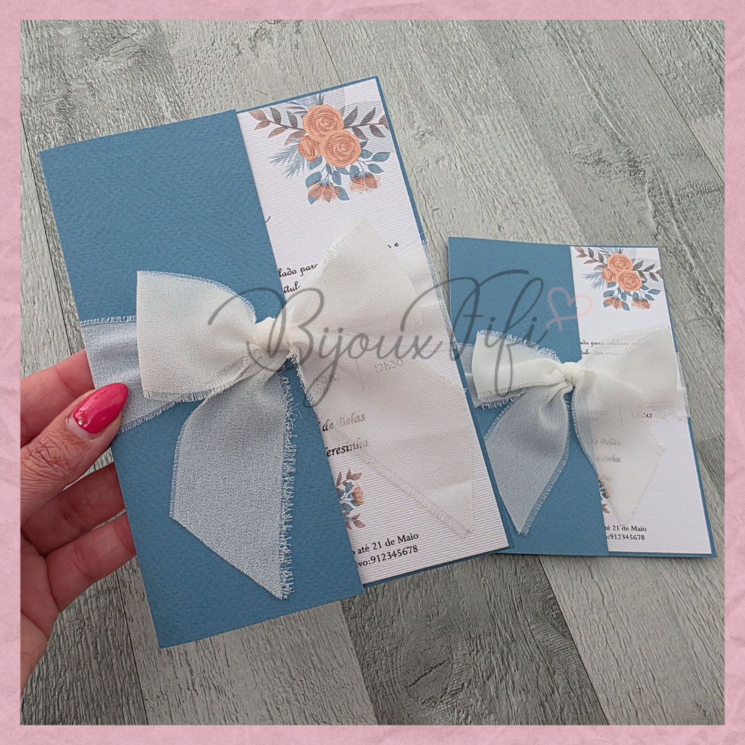 Convite Wedding Capa "Ice so Blue" V2