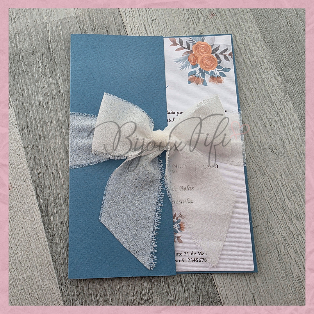 Convite Wedding Capa "Ice so Blue" V2
