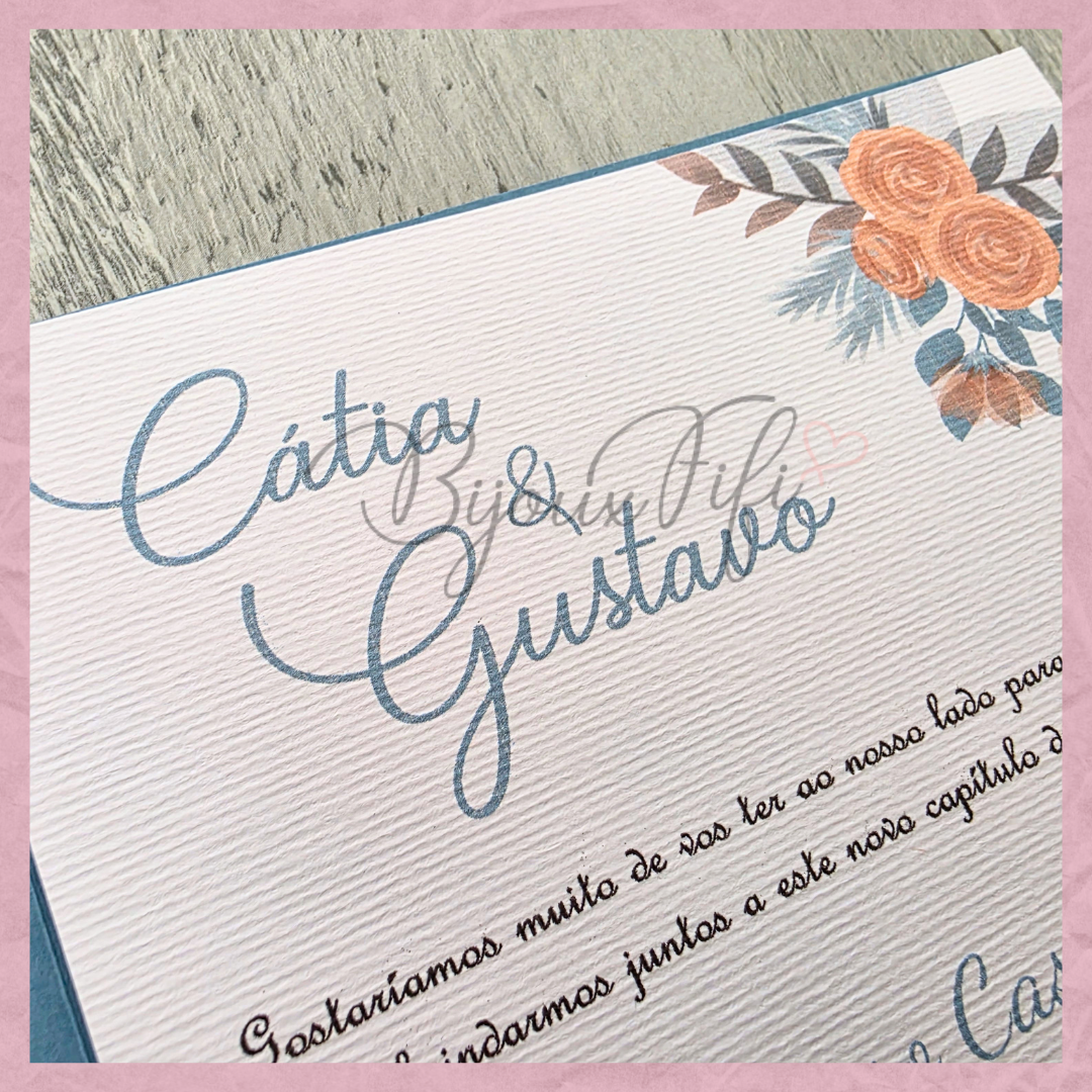 Convite Wedding Capa "Ice so Blue" V2