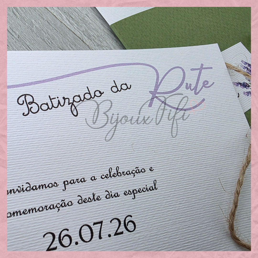 Convite "Lavanda"