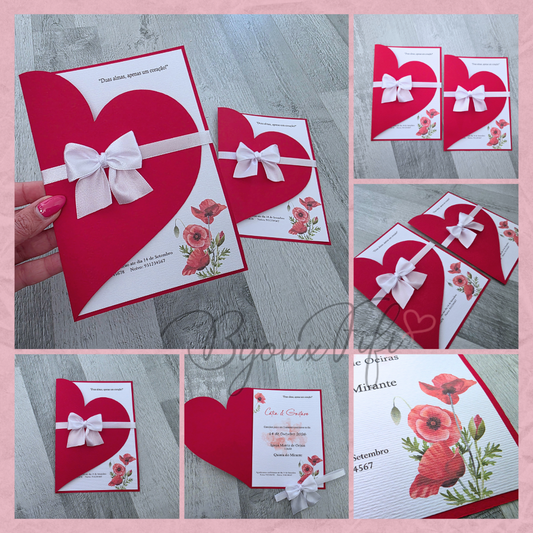 Convite Wedding Capa ❤️ "Of my heart"
