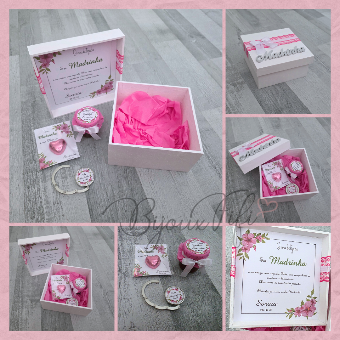 Caixa Oferta Madrinha/Avó/Mãe "Hibiscus"