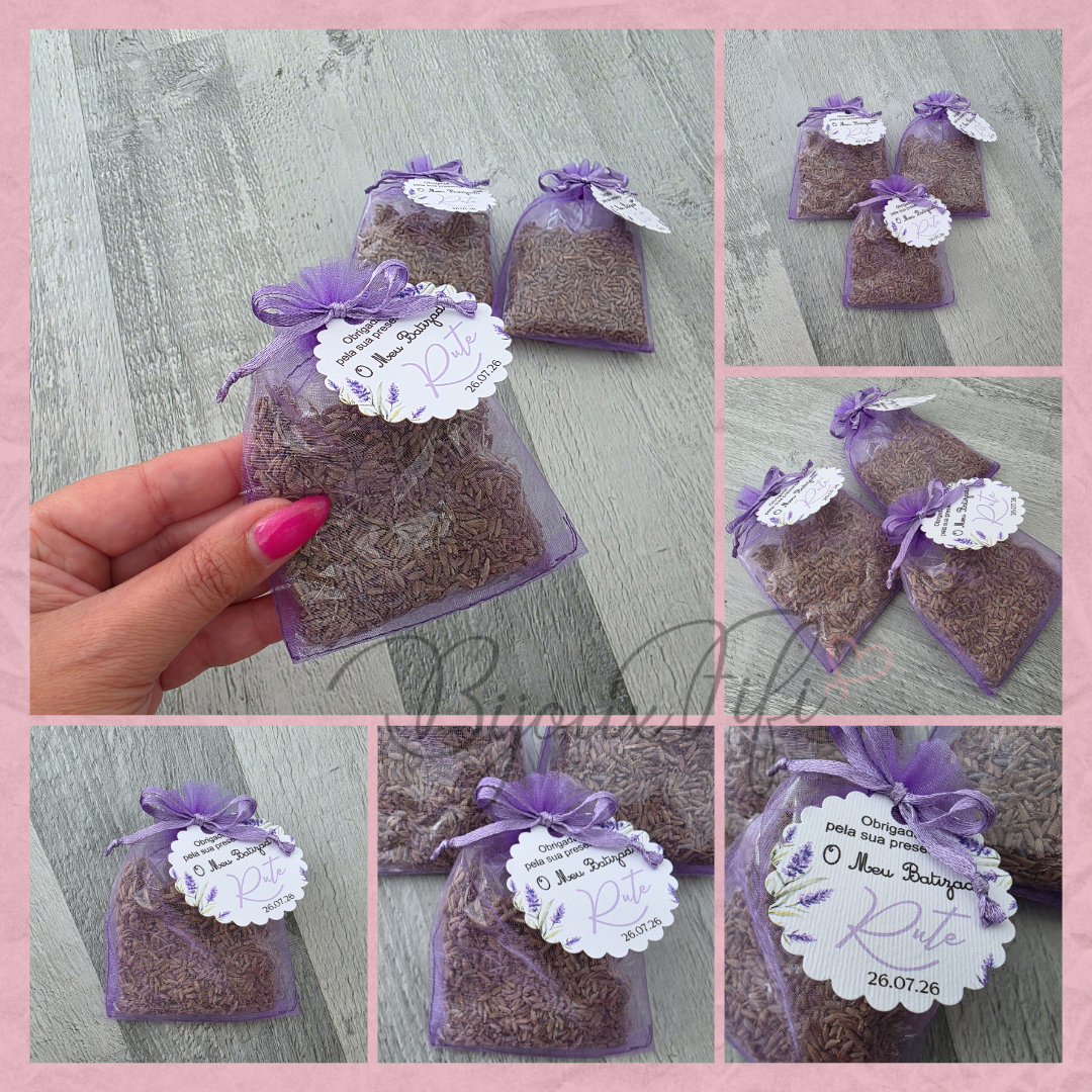 Saco organza com alfazema "Lavanda"