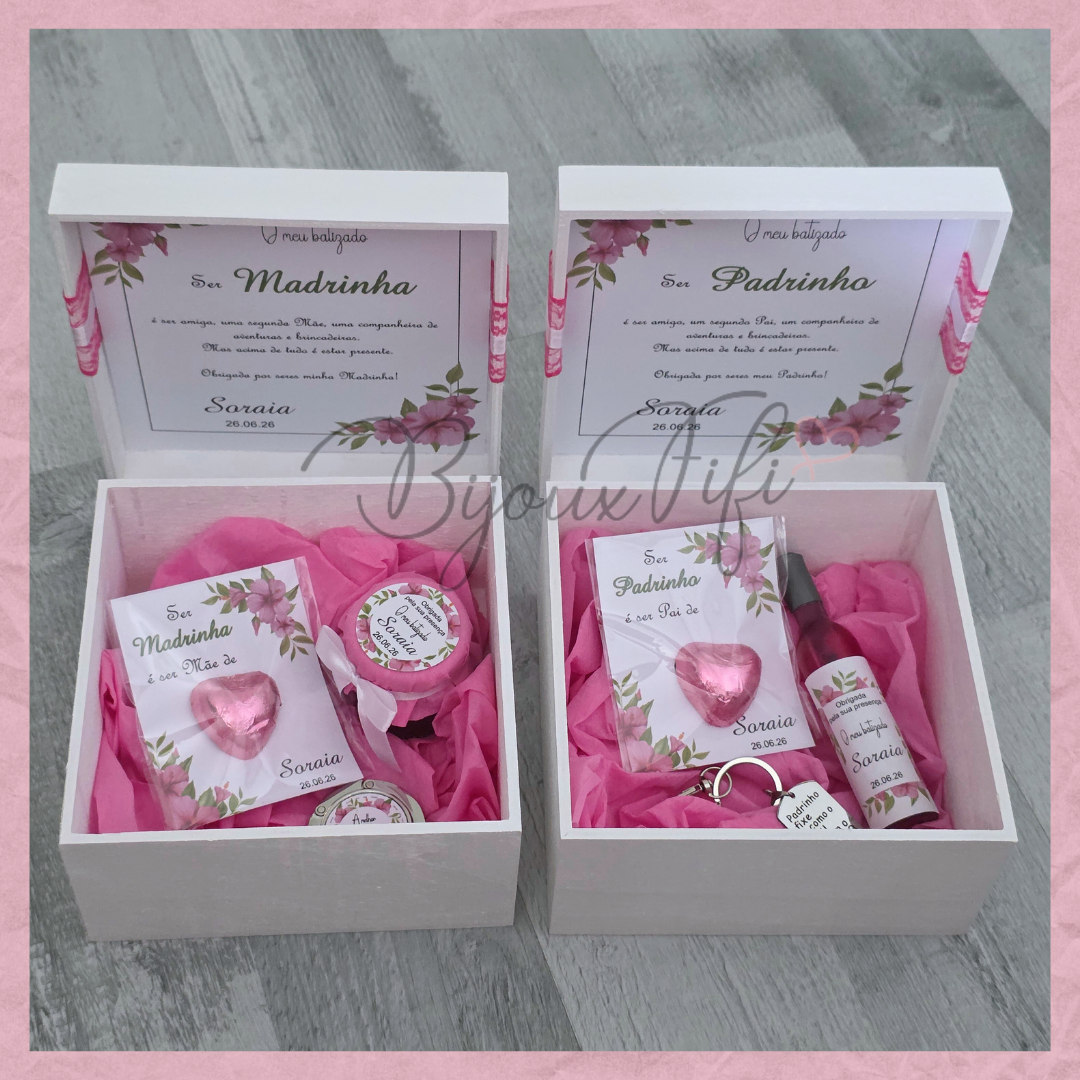 Caixa Oferta Madrinha/Avó/Mãe "Hibiscus"