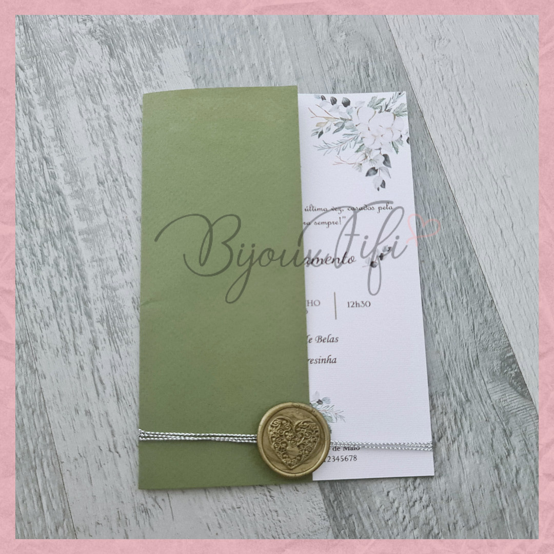 Convite Wedding "Pure Cotton" MB048