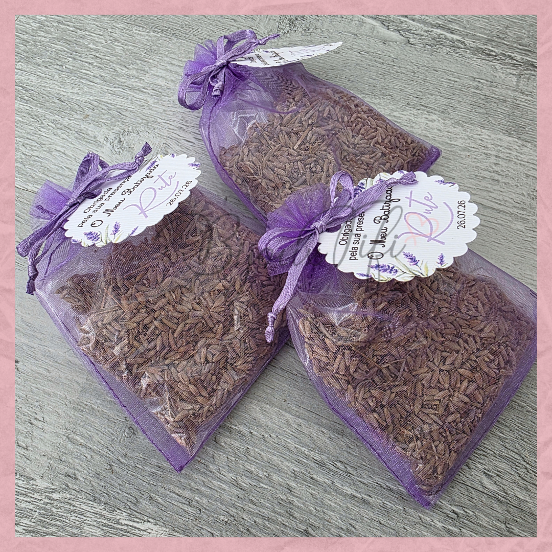 Saco organza com alfazema "Lavanda"