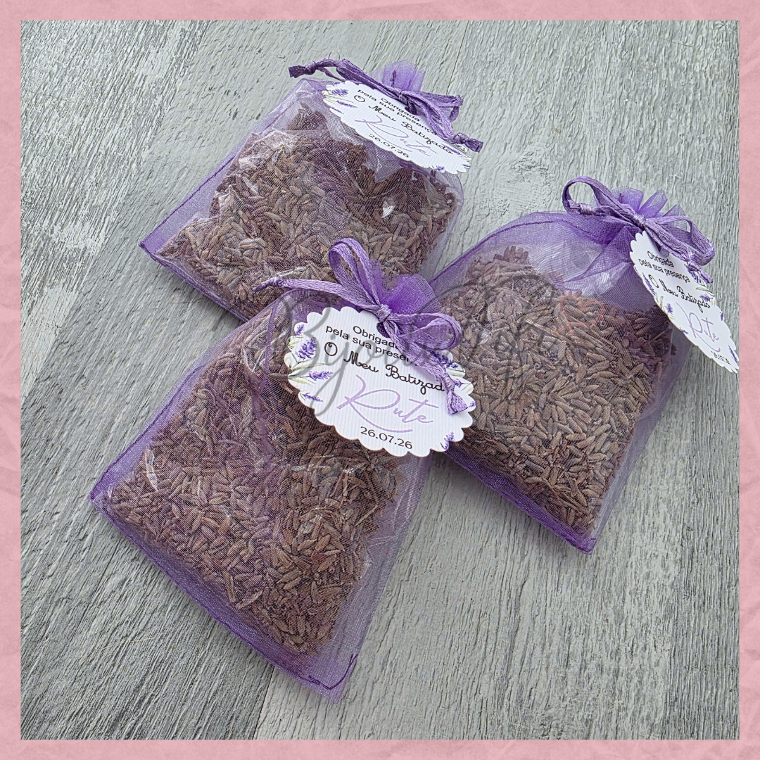 Saco organza com alfazema "Lavanda"