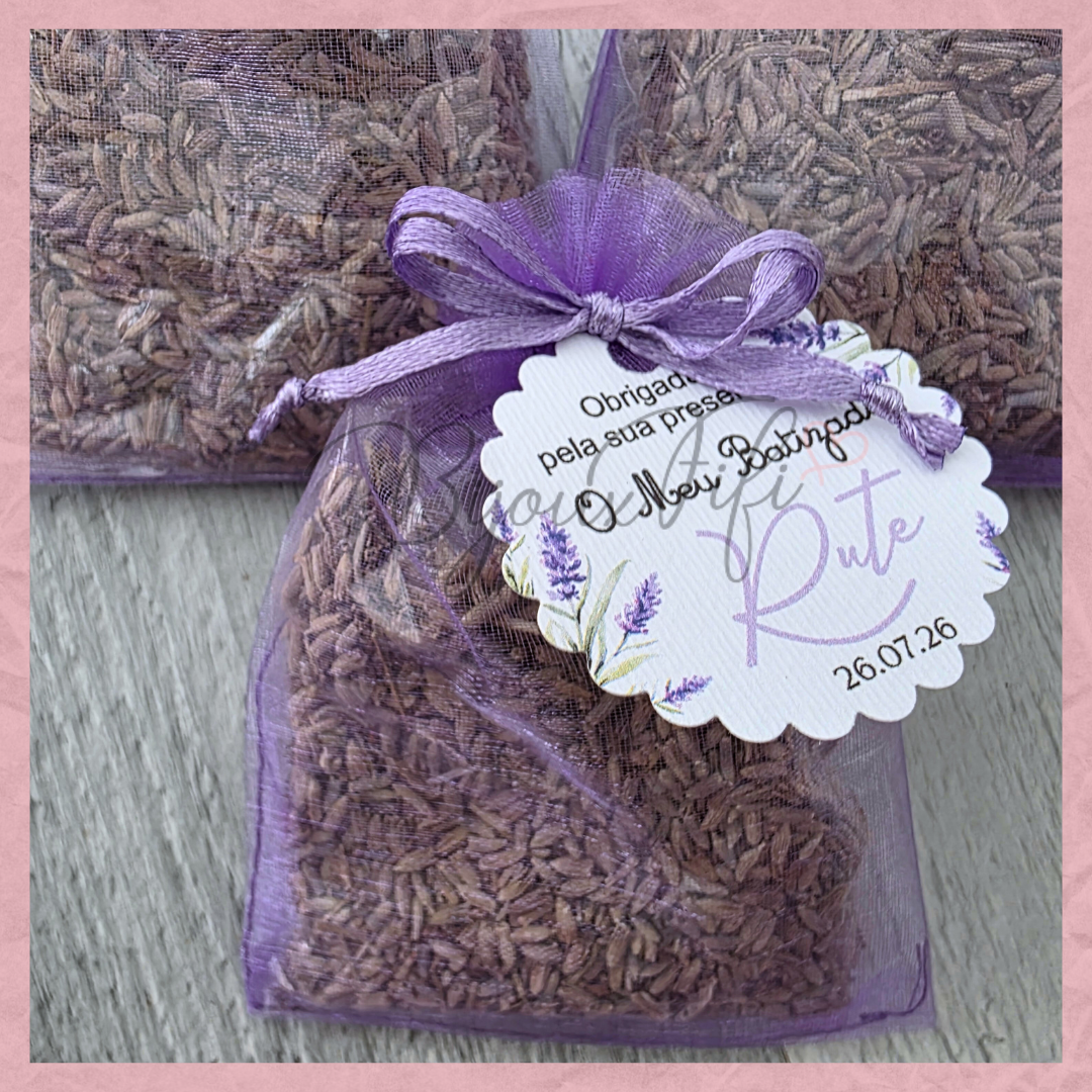 Saco organza com alfazema "Lavanda"
