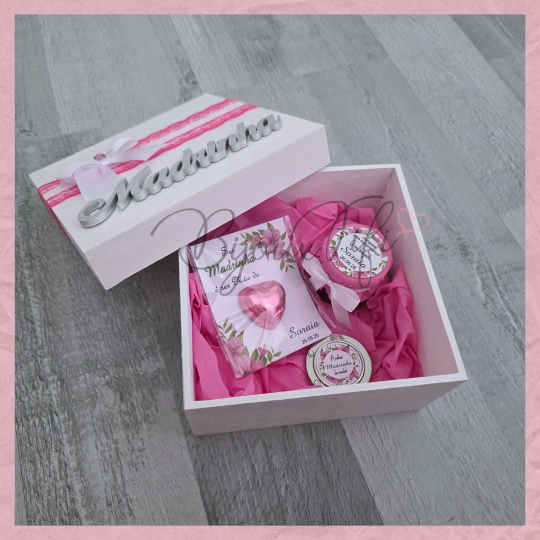 Caixa Oferta Madrinha/Avó/Mãe "Hibiscus"