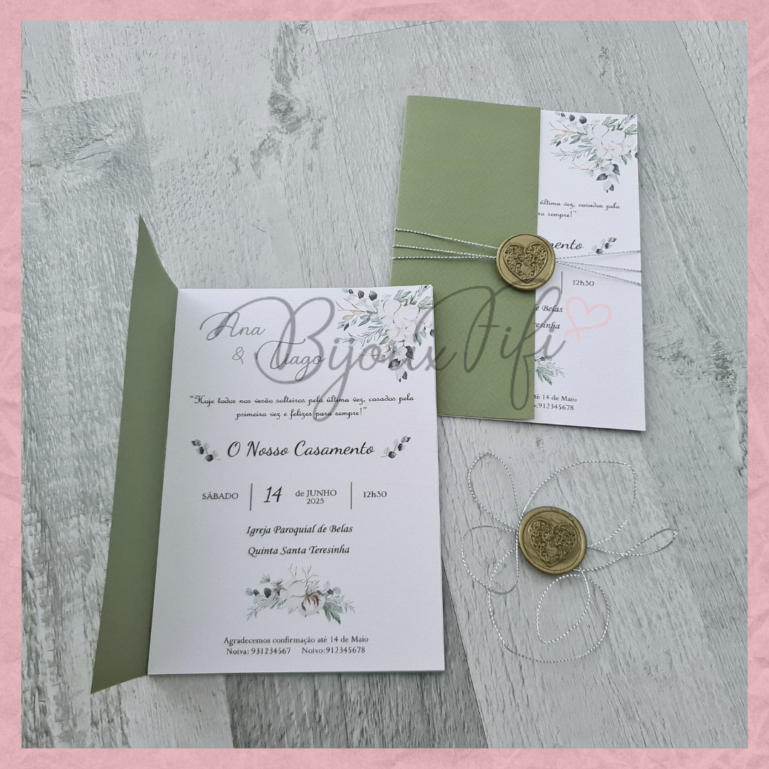 Convite Wedding "Pure Cotton" MB048