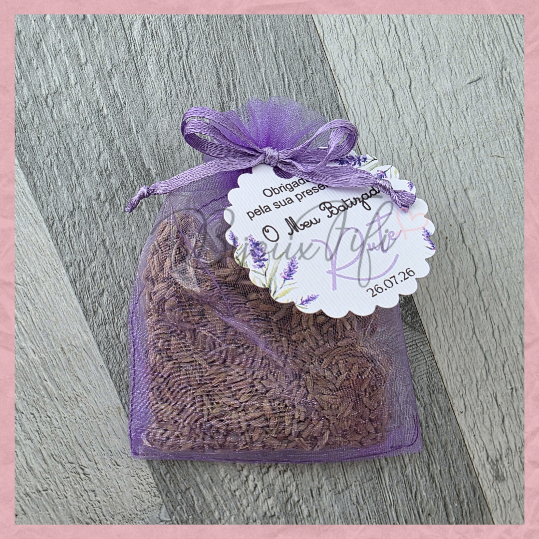 Saco organza com alfazema "Lavanda"