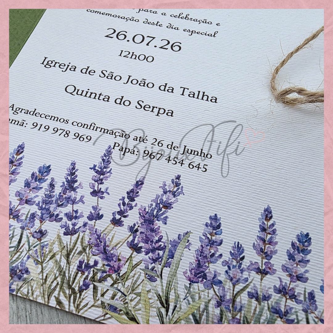 Convite "Lavanda"