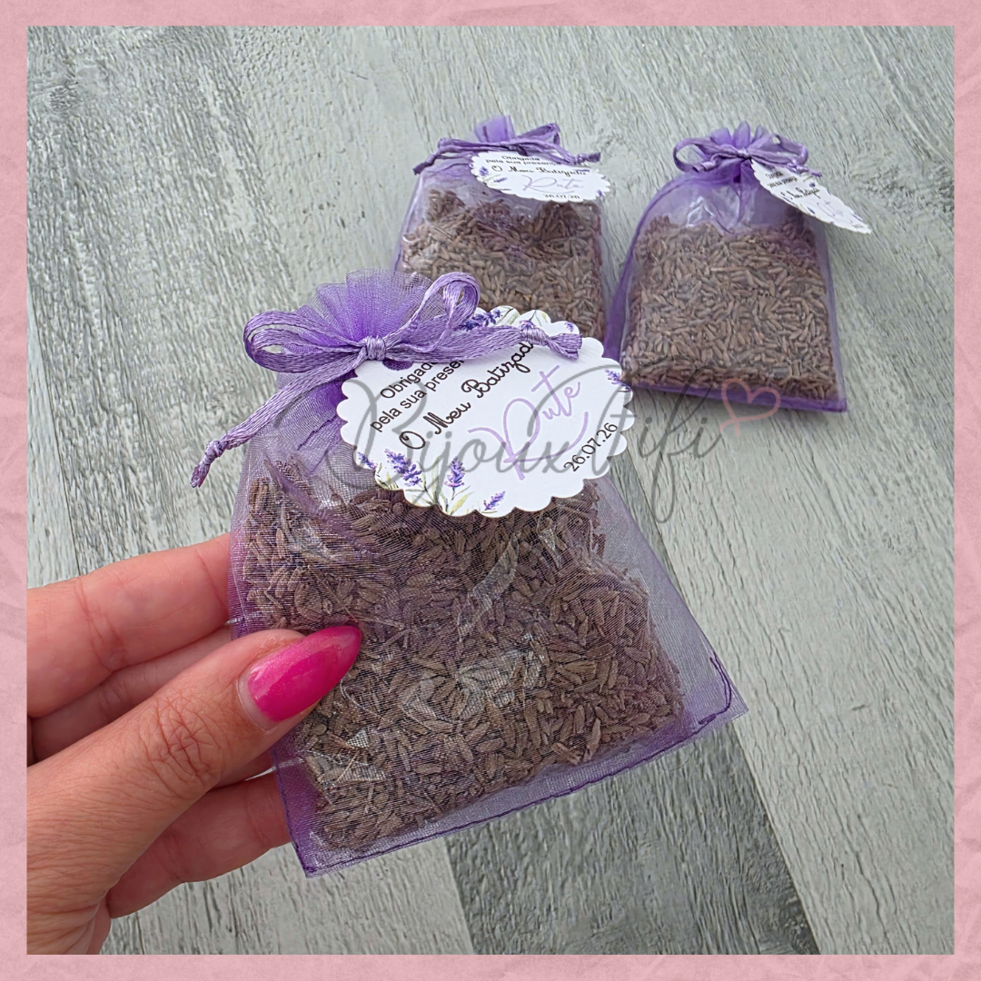 Saco organza com alfazema "Lavanda"