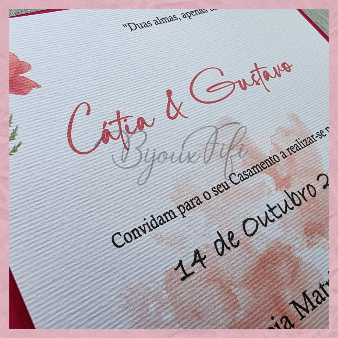 Convite Wedding Capa ❤️ "Of my heart"