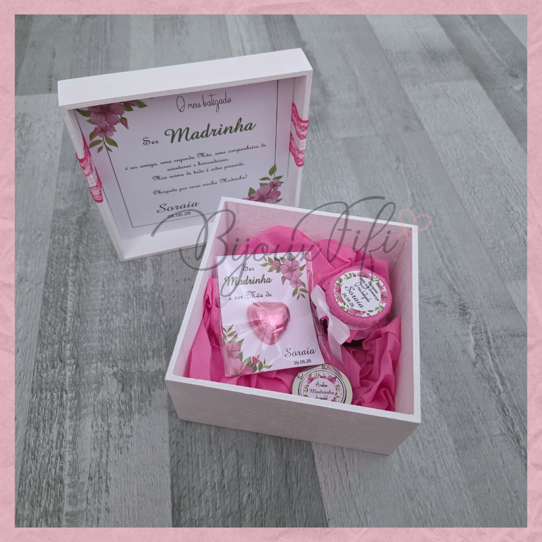 Caixa Oferta Madrinha/Avó/Mãe "Hibiscus"
