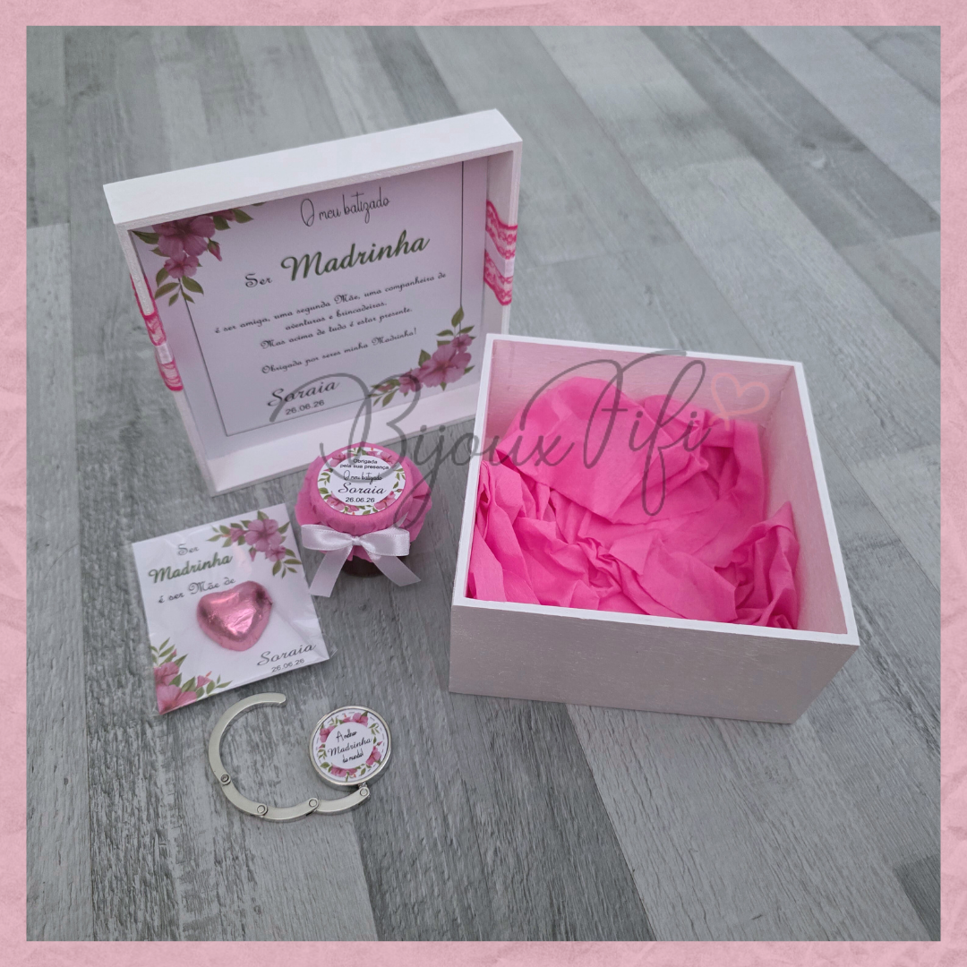 Caixa Oferta Madrinha/Avó/Mãe "Hibiscus"