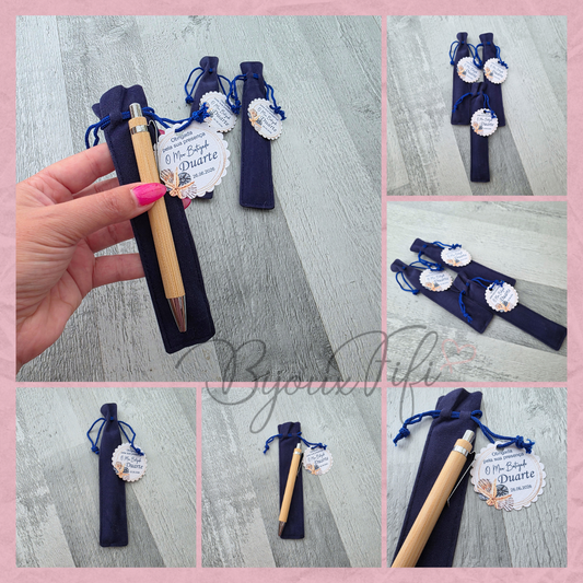 Caneta Bambu Bolsa "Cruise Ticket"