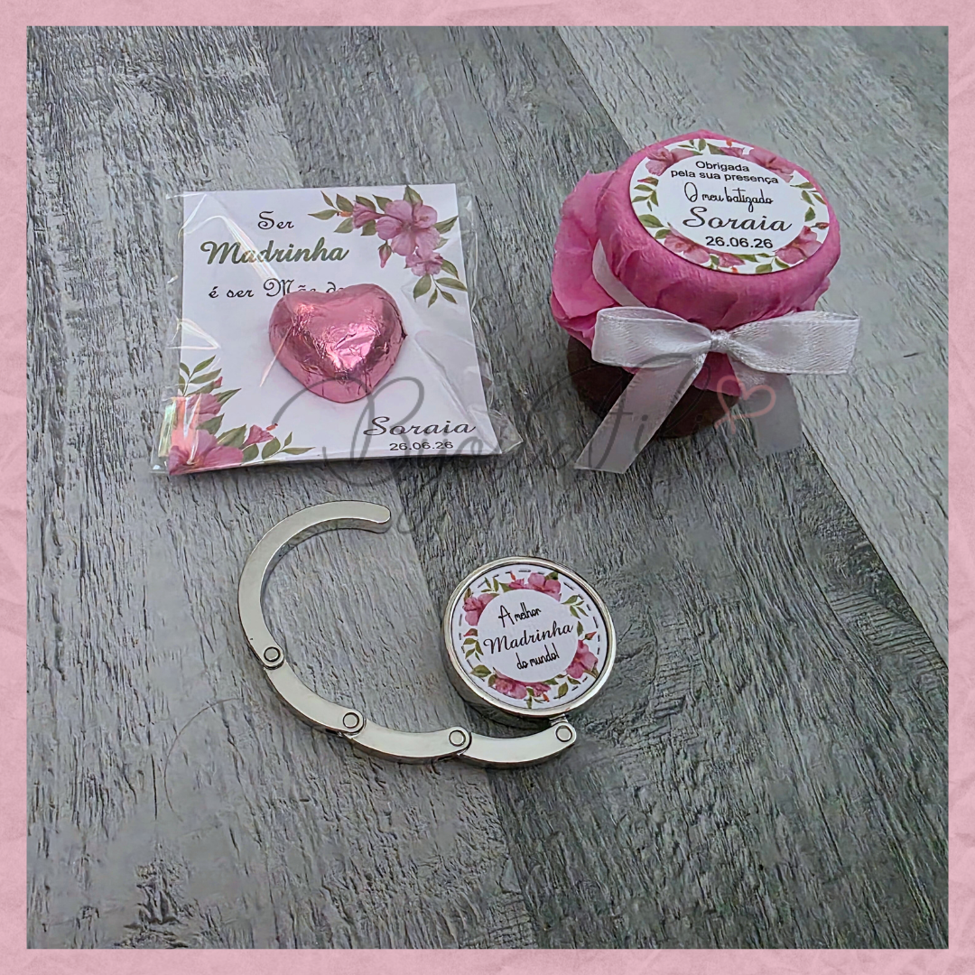Caixa Oferta Madrinha/Avó/Mãe "Hibiscus"
