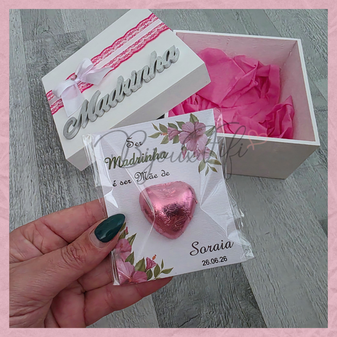 Caixa Oferta Madrinha/Avó/Mãe "Hibiscus"