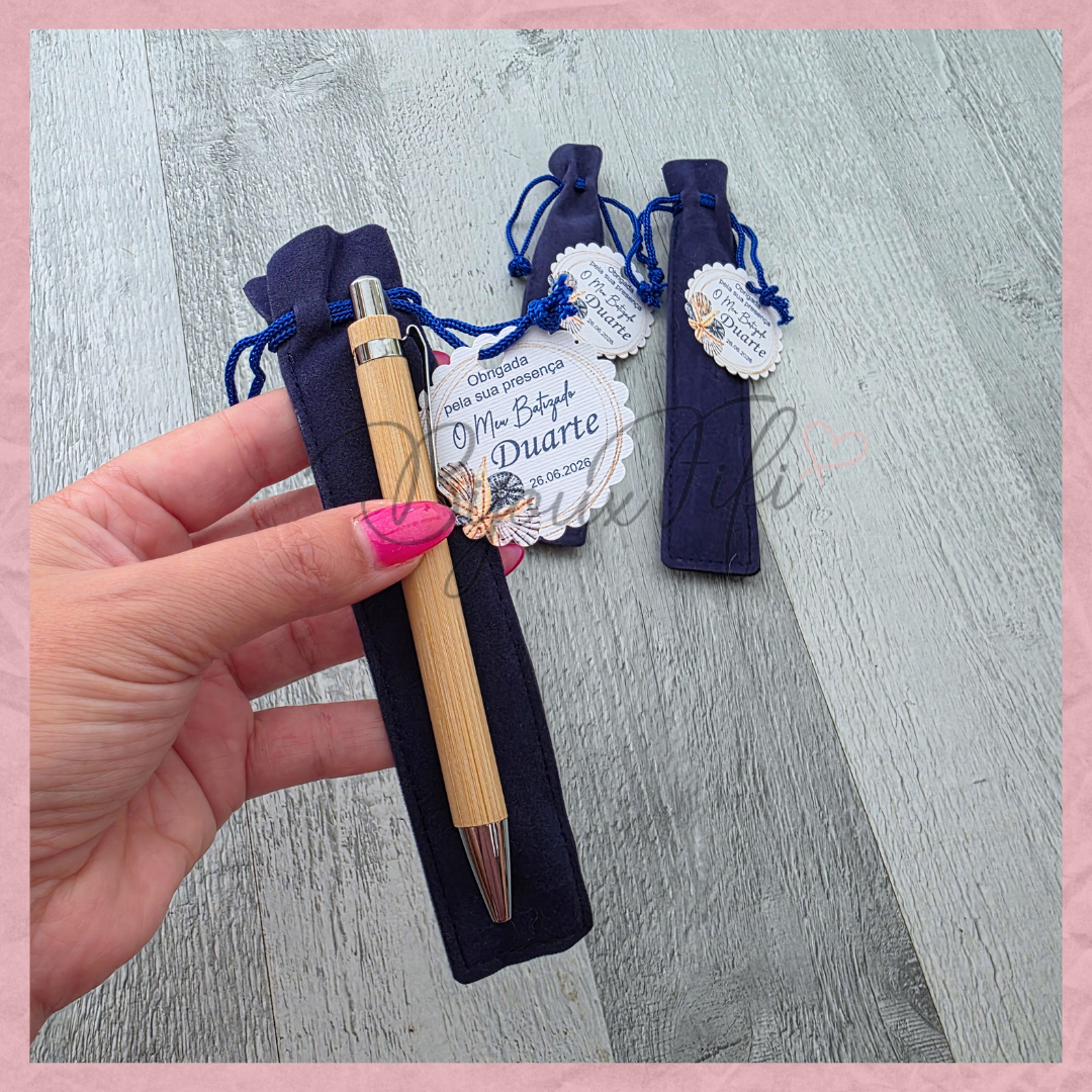 Caneta Bambu Bolsa "Cruise Ticket"